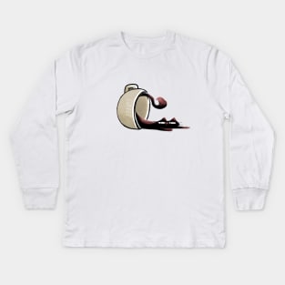 Coffee cat Kids Long Sleeve T-Shirt